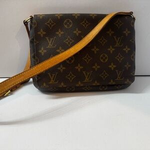 Louis Vuitton Monogram Crossbody in Brown and Tan